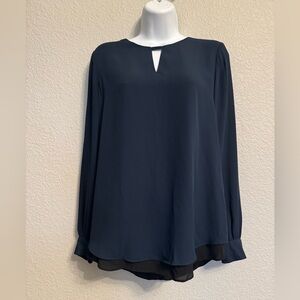 Cremieux Women’s Dark Blue Long-Sleeve Top XS